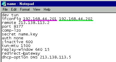 Параметры tcp-ip
