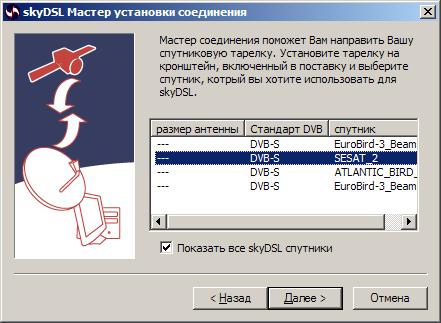 Укажите спутник